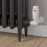 M-TRV-073-CR-WW-PIP-LS02 - Ramone Modern Corner TRV All White Thermostatic Radiator Valves With Sleeves M-TRV-073-CR-WW-PIP-LS02 - Ramone Modern Corner TRV All White Thermostatic Radiator Valves With Sleeves